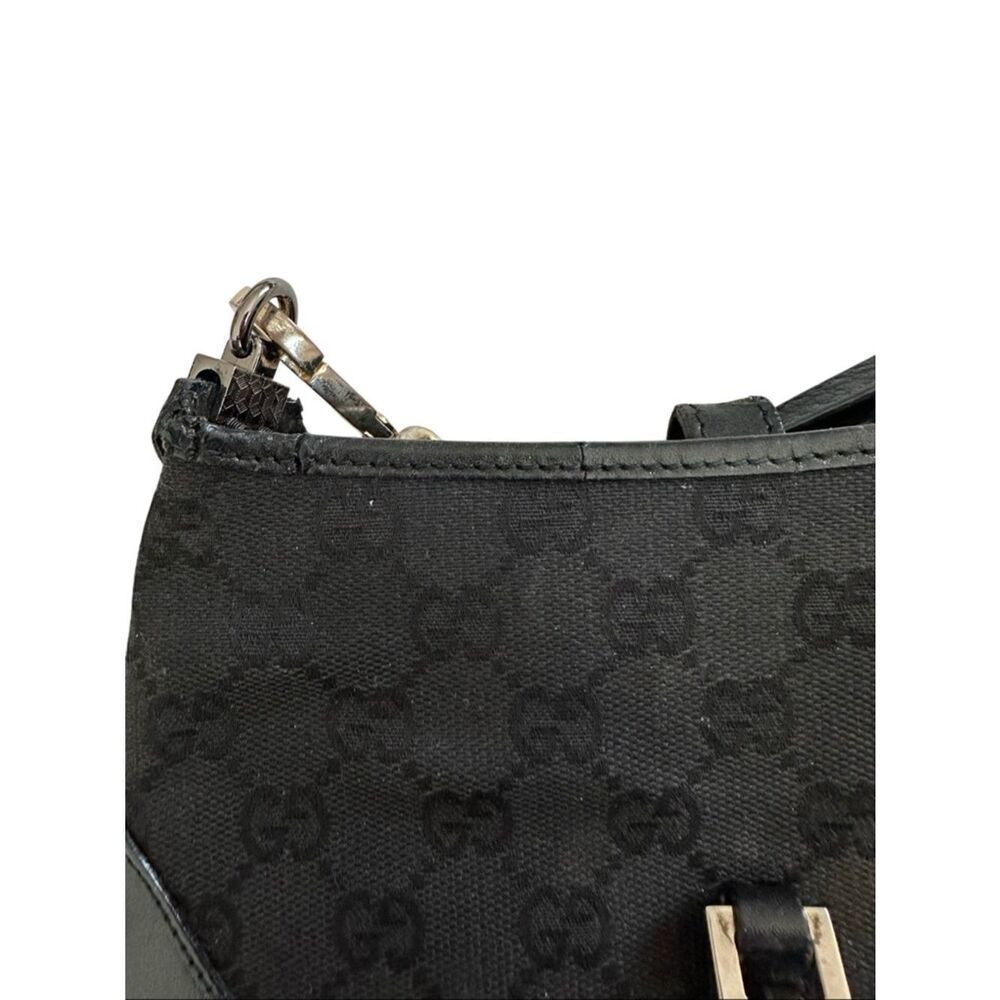 Gucci Jackie Black Shoulder Bag with silver piston lock Hardware - Picture 10 of 15